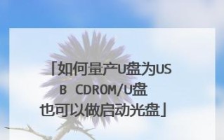 使用U盘和光盘进行电脑安装的教程（利用U盘和光盘进行快速、方便的电脑安装）